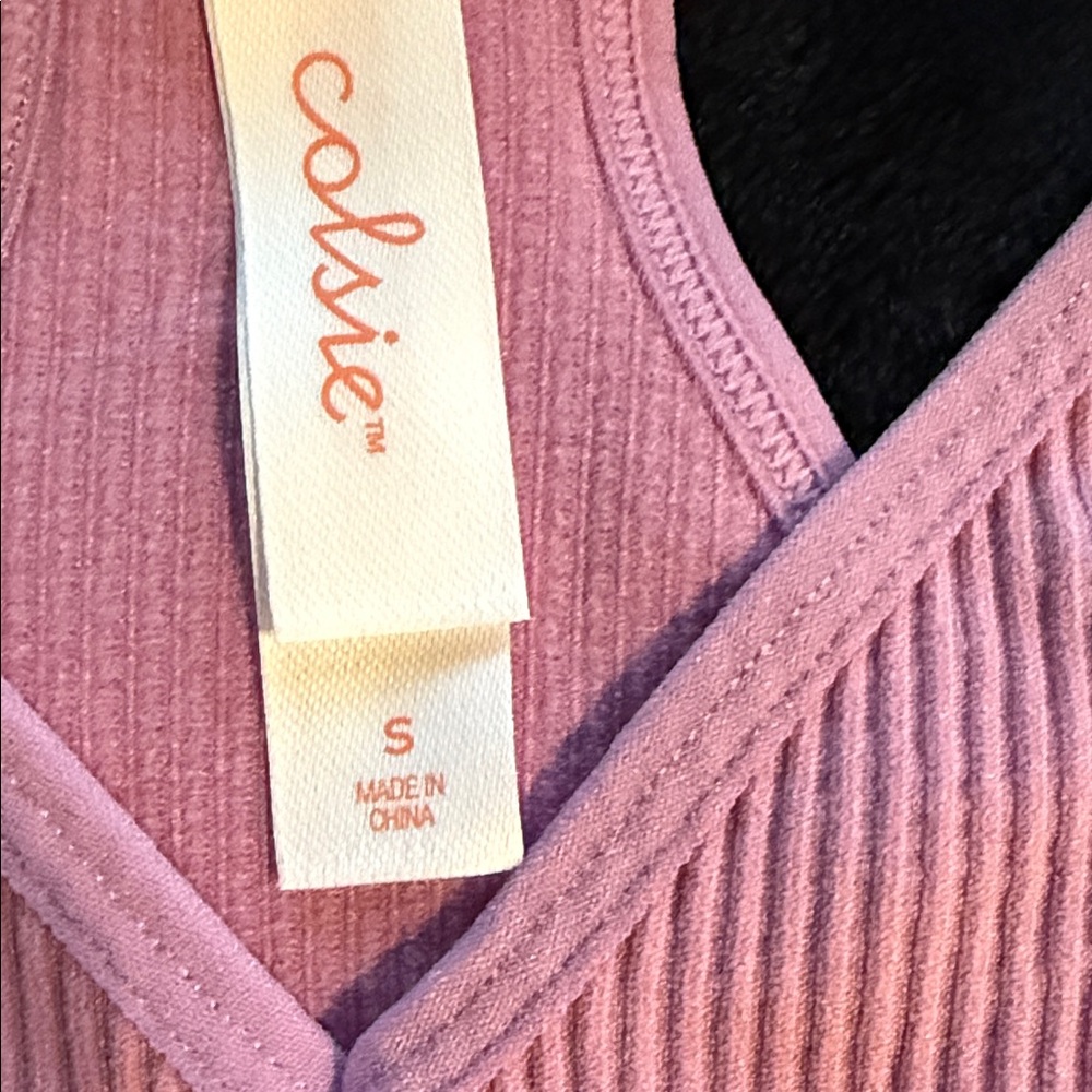 Colsie Lavender Ribbed Bralette - Picture 6 of 6